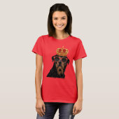 Thug Life King Rottweiler voor Rottweiler Ouders T-shirt (Voorkant volledig)