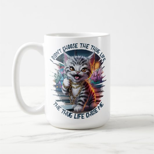 Thug Life Kitten Koffiemok (Links)