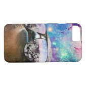 Thug Life Luiaard op Galaxy Space Case-Mate iPhone Case (Achterkant (Horizontaal))