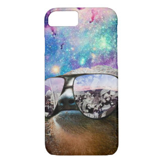Thug Life Luiaard op Galaxy Space Case-Mate iPhone Case