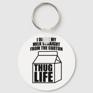 Thug Life Milk Carton Sleutelhanger