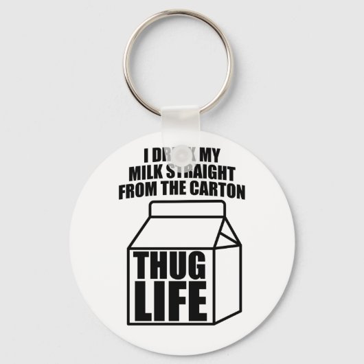 Thug Life Milk Carton Sleutelhanger (Voorkant)