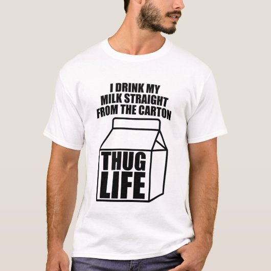 Thug Life Milk Carton T-shirt (Voorkant)