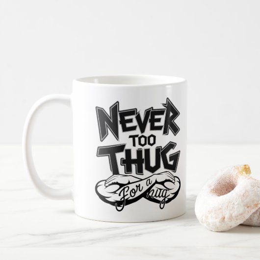 Thug Life, nooit te laat – Mok (Met donut)