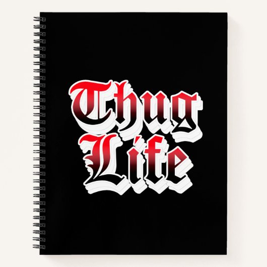 Thug Life Notebook Notitieboek (Voorkant)