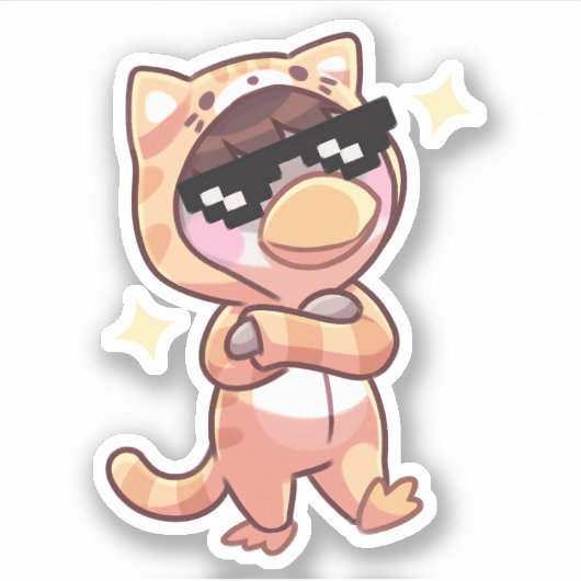 Thug life - Sticker (Voorkant)