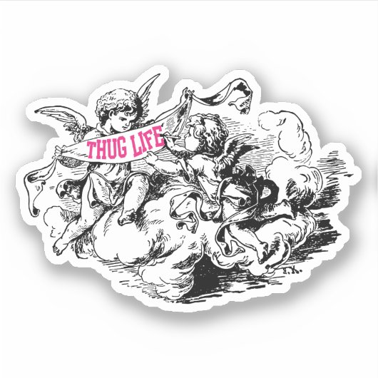 Thug Life Sticker (Voorkant)