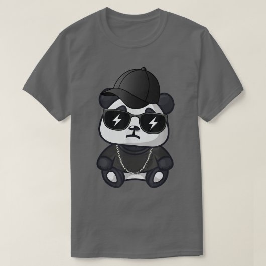 Thug Life, Thug Panda, Panda Cute T T-shirt (Design voorkant)