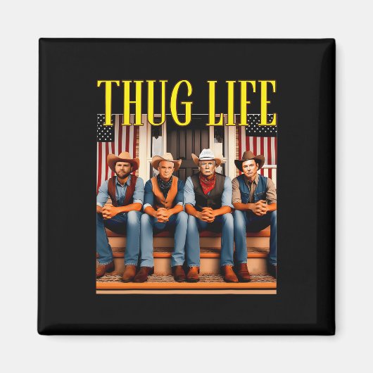 Thug Life Trump Vance Kennedy Elon Magneet (Voorkant)