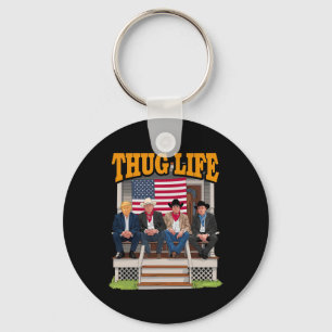 Thug Life Trump Vance Kennedy Elon Shirt Sleutelhanger