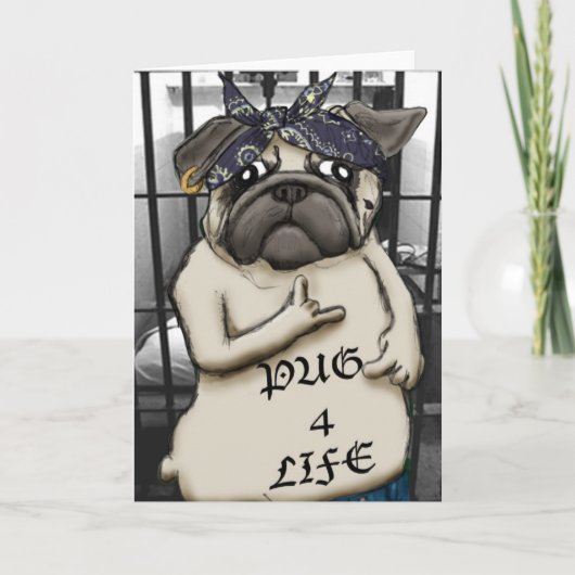 Thug Pug Kaart (Voorkant)
