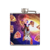 Thug Space Cat op Tiger Unicorn Heupfles (Achterkant)