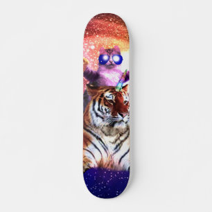 Thug Space Cat op Tiger Unicorn Persoonlijk Skateboard