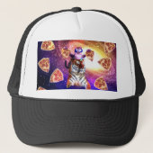 Thug Space Cat op Tiger Unicorn Trucker Pet (Voorkant)
