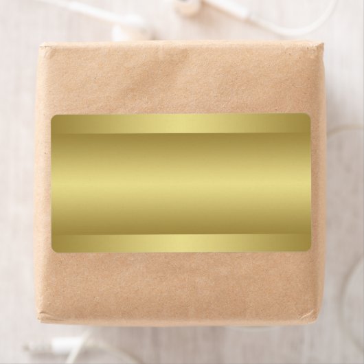 Thuis afdrukken Gold Tone Adreslabel Etiket (Insitu)
