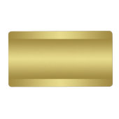 Thuis afdrukken Gold Tone Adreslabel Etiket (Voorkant)