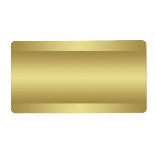 Thuis afdrukken Gold Tone Adreslabel Etiket (Voorkant)