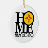 THUIS Alamogordo New Mexico Keramisch Ornament (Rechts)