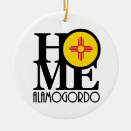 THUIS Alamogordo New Mexico Keramisch Ornament