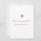 Thuis alleen modekunst bedankkaart (Achterkant)