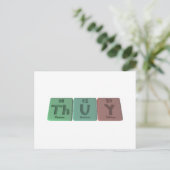 Thuis als Thorium Uranium Yttrium Briefkaart (Staand voorkant)