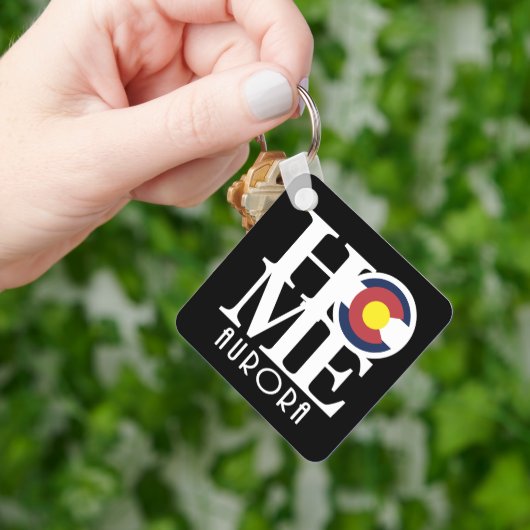 THUIS Aurora Colorado Sleutelhanger (Hand)