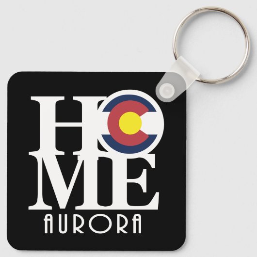 THUIS Aurora Colorado  Sleutelhanger (Achterkant)