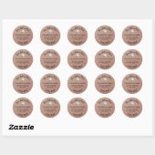 Thuis Bakkerij Zakelijke Cakes Ronde Sticker (Vel)