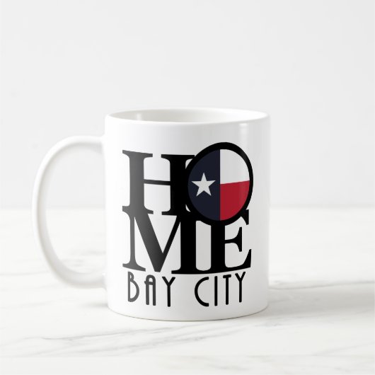 Thuis Bay City Texas 11oz Koffiemok (Links)