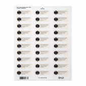 Thuis Bedrijf Elegant Aangepast Logo Etiket (Full Sheet)
