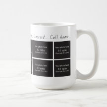 Thuis bellen Foto Collage Koffie 475 ml Mok
