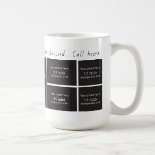 Thuis bellen Foto Collage Koffie 475 ml Mok