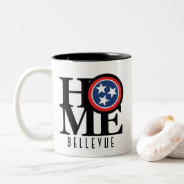 THUIS Bellevue Tennessee 11oz Tweekleurige Koffiemok