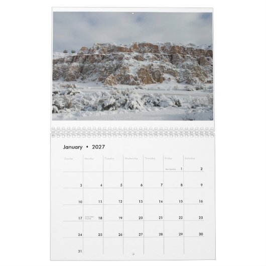 Thuis betekent Nevada... Kalender (Jan 2027)