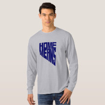 Thuis betekent Nevada Words Tshirt Lange hoes