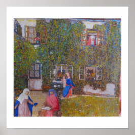 Thuis bij de familie in Klimts huis Poster