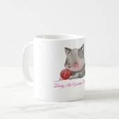 thuis bij kattemoeder koffiemok (Voorkant links)