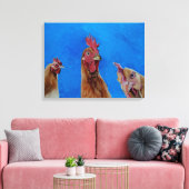 Thuis bij Roost. Canvas afdruk. Afdruk (Insitu (Woonkamer))