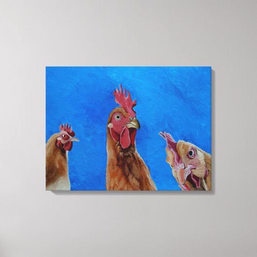 Thuis bij Roost. Canvas afdruk. Afdruk (Voorkant)