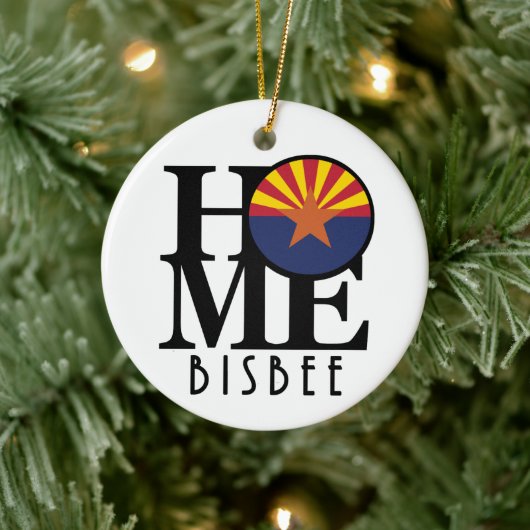 THUIS Bisbee Arizona Keramisch Ornament (Boom)