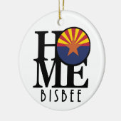 THUIS Bisbee Arizona Keramisch Ornament (Links)