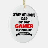 Thuis blijven wonen Dad Gamer Keramisch Ornament (Rechts)