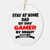 Thuis blijven wonen Dad Gamer Keramisch Ornament (Links)