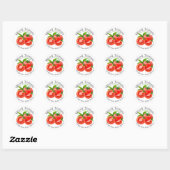 Thuis Blikconservenbedrijf Gesneden Tomaten Hatch Ronde Sticker (Vel)