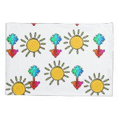 Thuis Bloemen Zonneschijn Kussensloop (Achterkant)