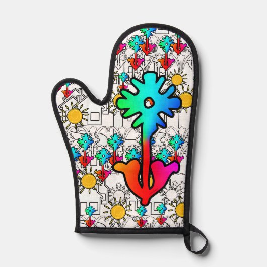 Thuis Bloemen Zonneschijn Ovenwant (Voorkant)