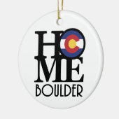 THUIS Boulder Colorado Keramisch Ornament (Links)