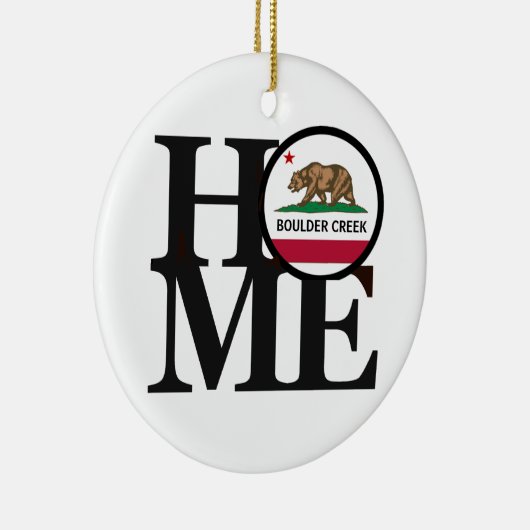 THUIS Boulder Creek CA Keramisch Ornament (Rechts)