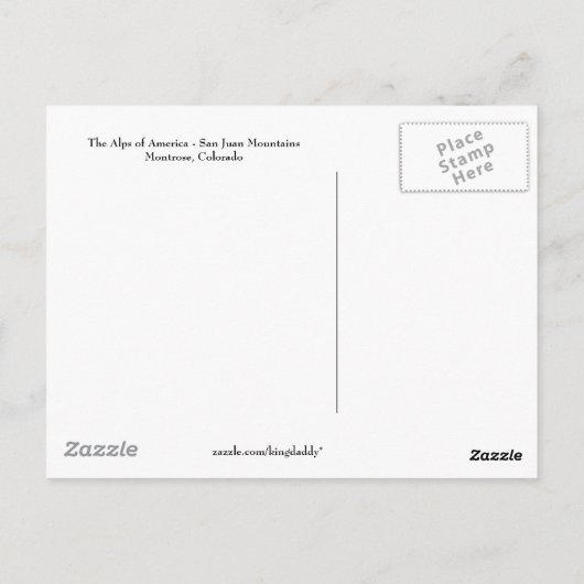 Thuis Briefkaart (Achterkant)