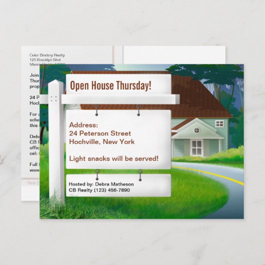 Thuis Briefkaart onroerend goed (Voorkant / Achterkant)